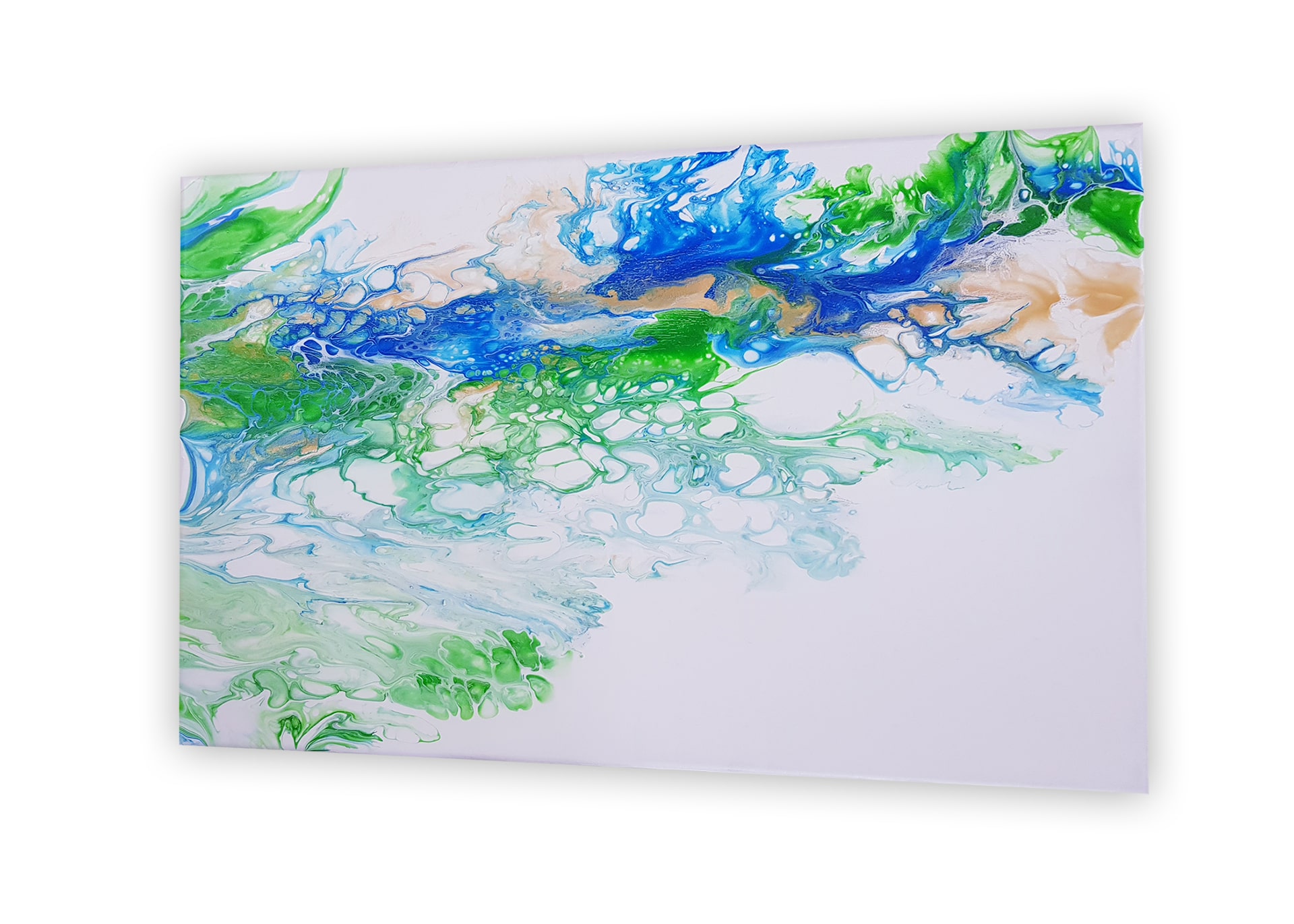 Artikelbild fair-art.ch -  Handgemachtes Einzelstück - Acryl Leinwandgemälde - Fluid Surface