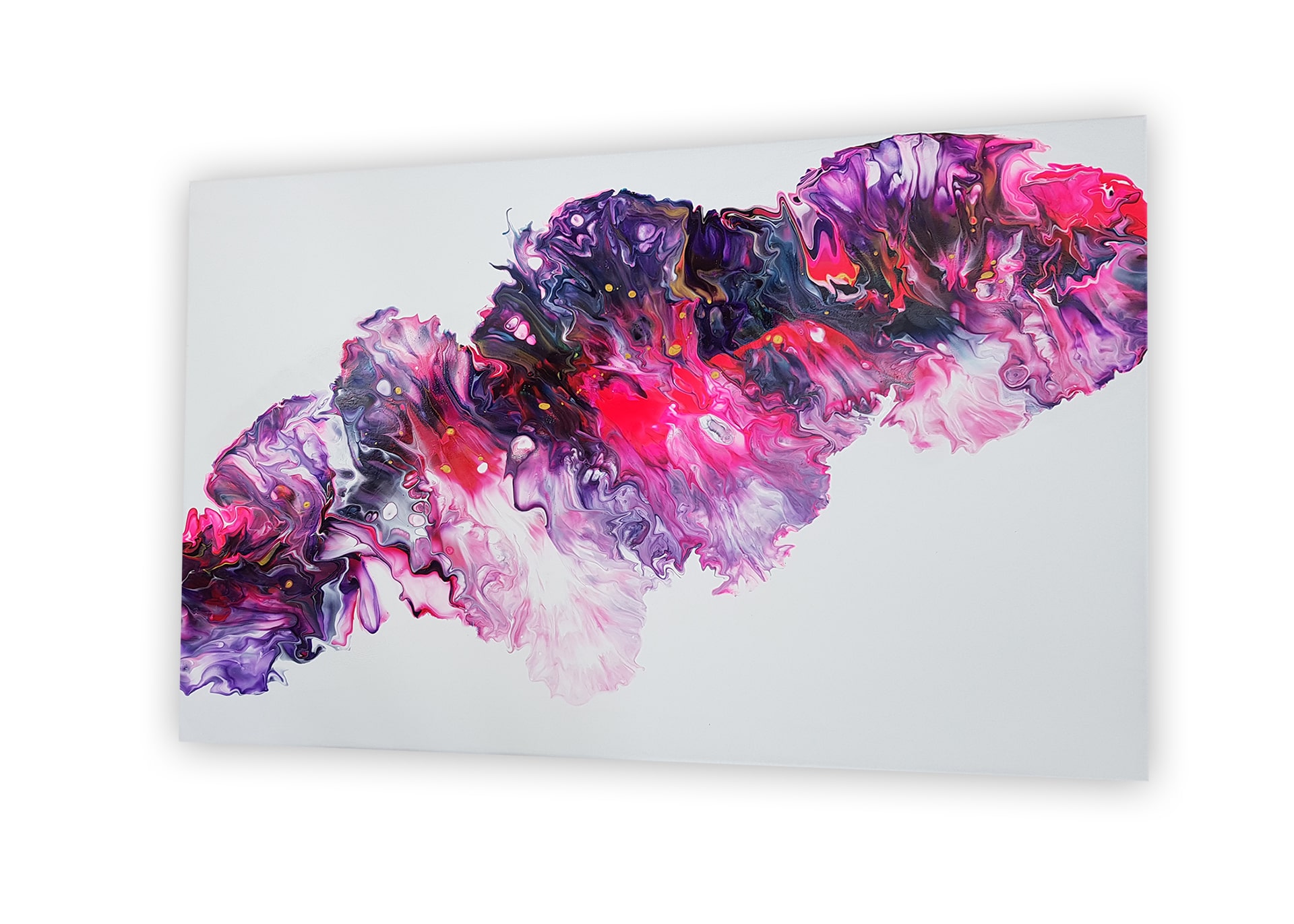 Artikelbild fair-art.ch -  Handgemachtes Einzelstück - Acryl Leinwandgemälde - Pink Floid